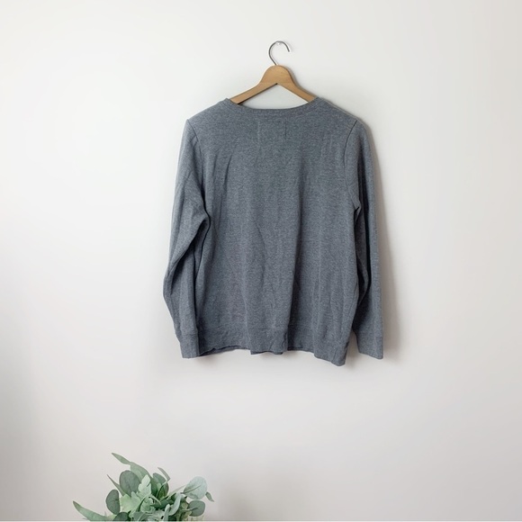 [The Office] Dunder Mifflin Inc Graphic Gray & Black Long Sleeve Sweater - Picture 5 of 6